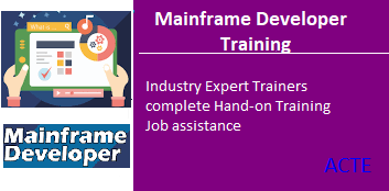 Mainframe developer Training in Chennai ACTE