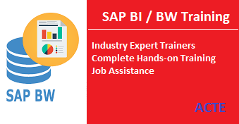 SAP BI BW training chennai ACTE