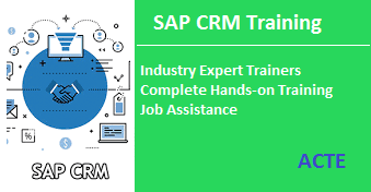 SAP CRM training chennai ACTE
