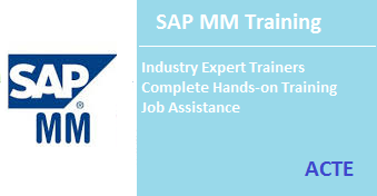 SAP MM training chennai ACTE