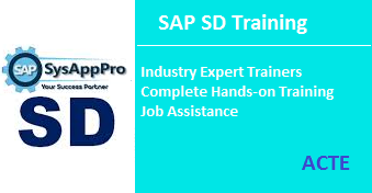 SAP SD training chennai ACTE