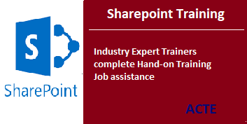 Sharepoint Training in Chennai ACTE