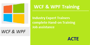 WCF & WPF Training in Chennai
