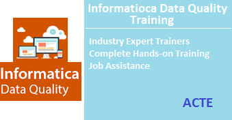 informatica data quality training chennai ACTE