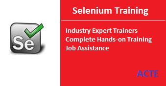 selenium training chennai ACTE